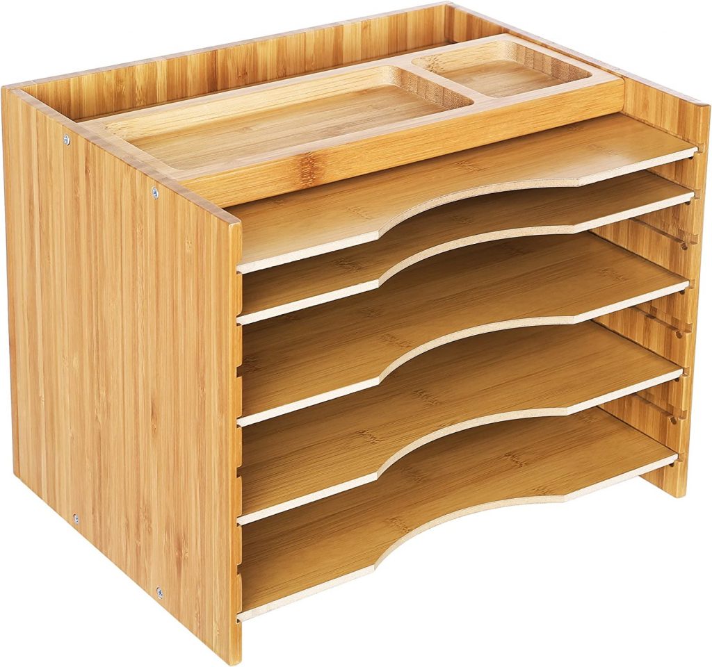 Bamboo File Organizer