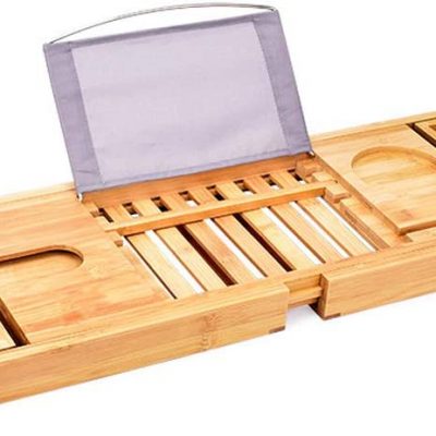 bamboo bathtub caddy