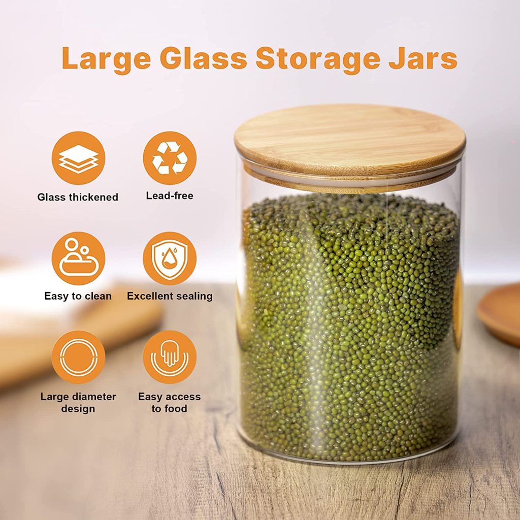 glass storage jar