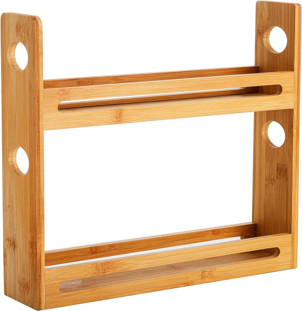2 Tier Bamboo Spice Rack