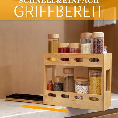 Bamboo Spice Rack
