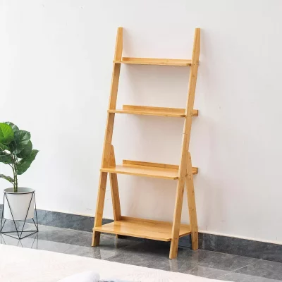 Bamboo Ladder Bookshelf