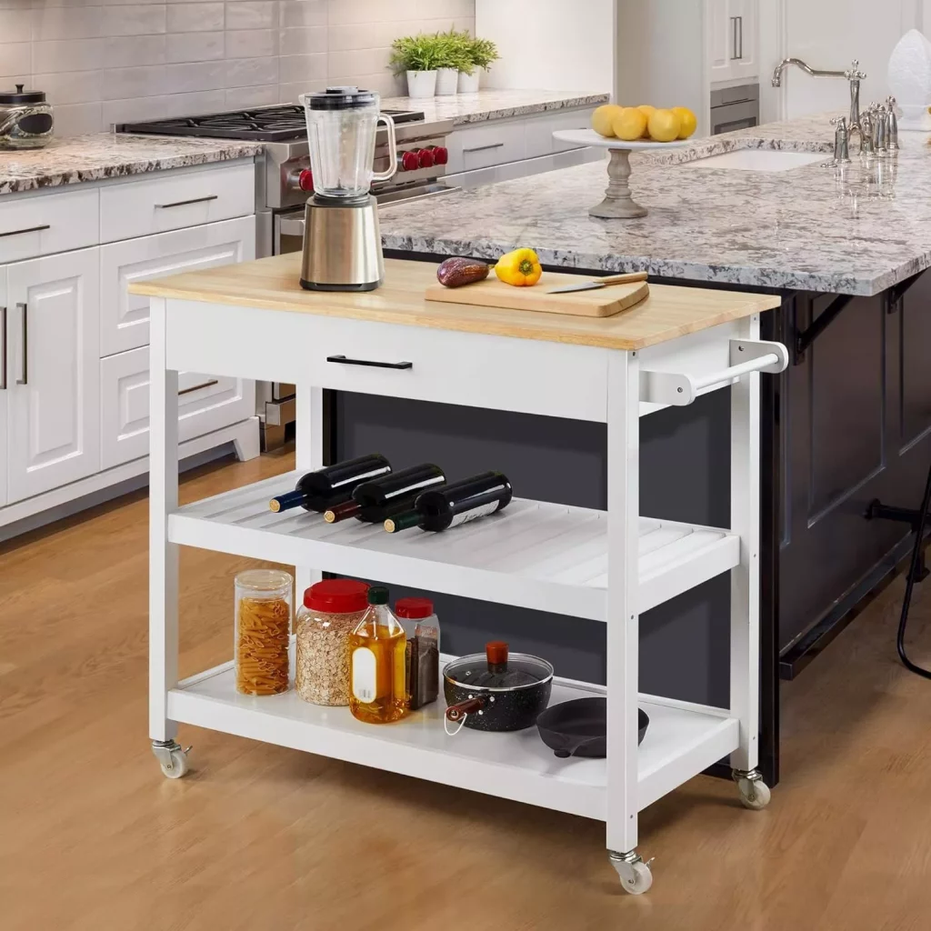 Kitchen Island with Wheels