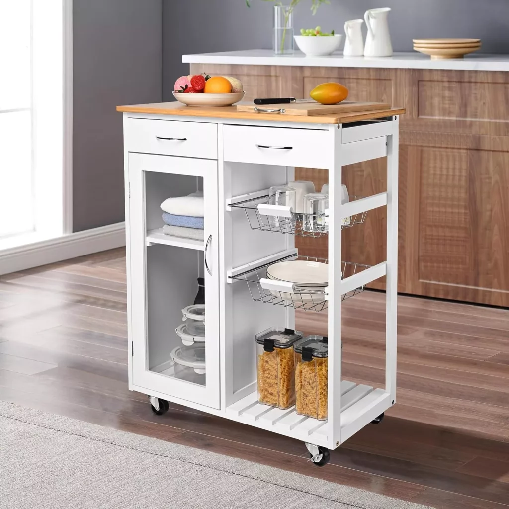 Kitchen Island with Wheels