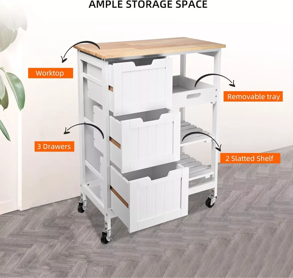 Kitchen Island with Wheels