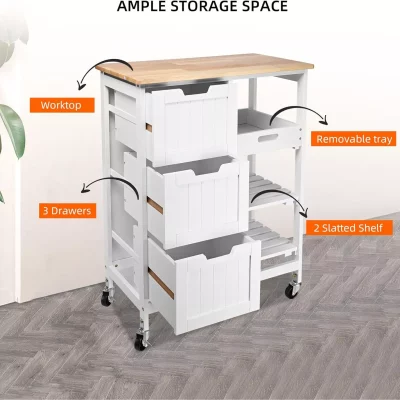 Kitchen Island with Wheels