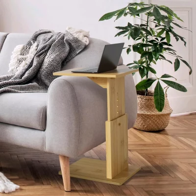 Wooden C Table End Table