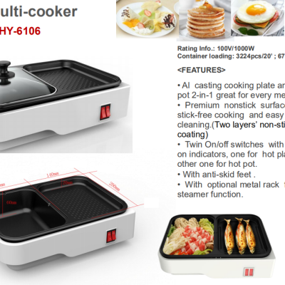 nonstick multi cooker