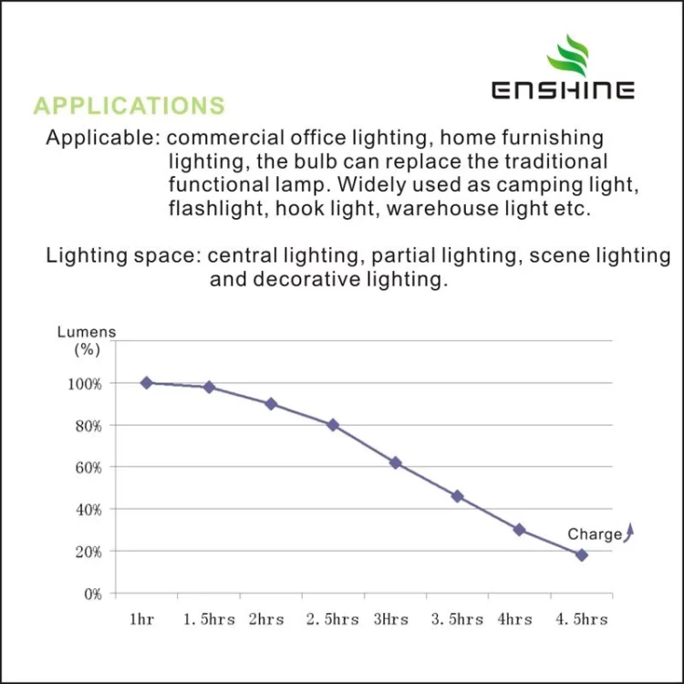 emergency bulbs using time