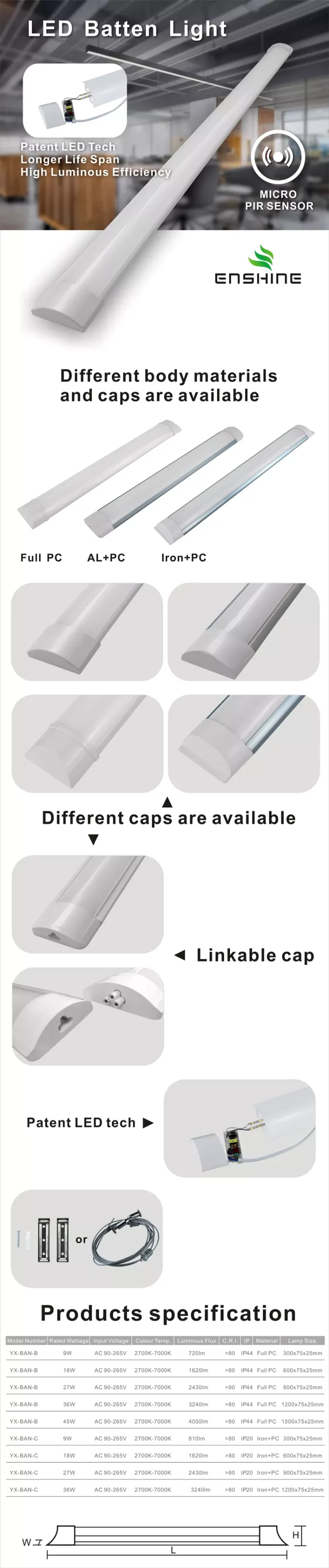 batten light