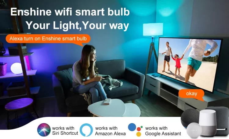 Voice Control Smart Bulb Compatible with Alexa and Google