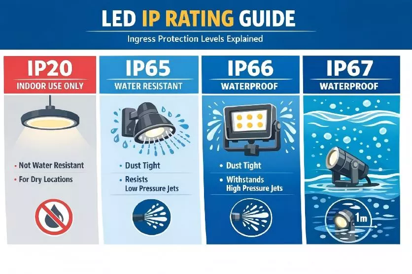 How to choose the right IP rating for your Lighting?