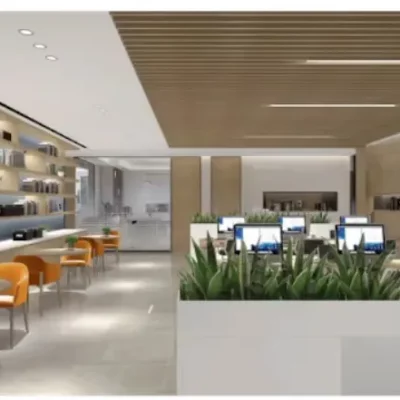 LED panel lights for office lighting renovation