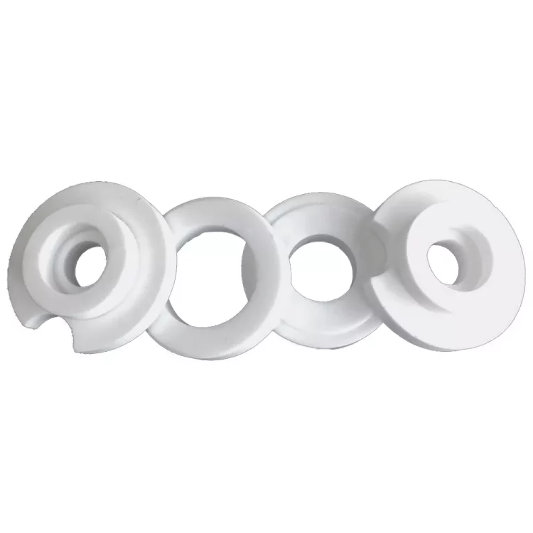 Anel de cerâmica de alumina 95 personalizado - anel de cerâmica com formato especial