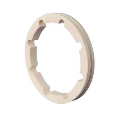 Processamento personalizado de anéis especiais de cerâmica de alumina, anéis cerâmicos industriais de alta dureza e resistentes à corrosão