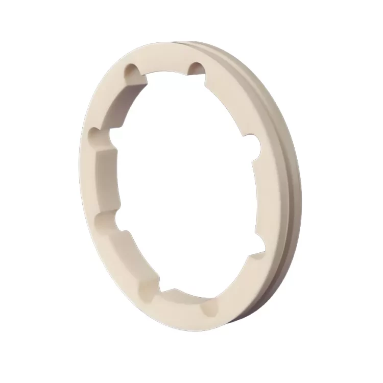 Processamento personalizado de anéis especiais de cerâmica de alumina, anéis cerâmicos industriais de alta dureza e resistentes à corrosão
