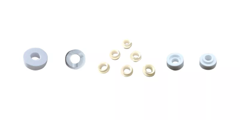 Alumina ceramic rings for electronic insulation