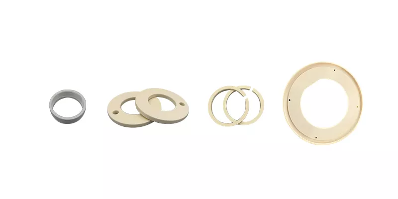 Wear-resistant insulating alumina ceramic rings for semiconductor equipment