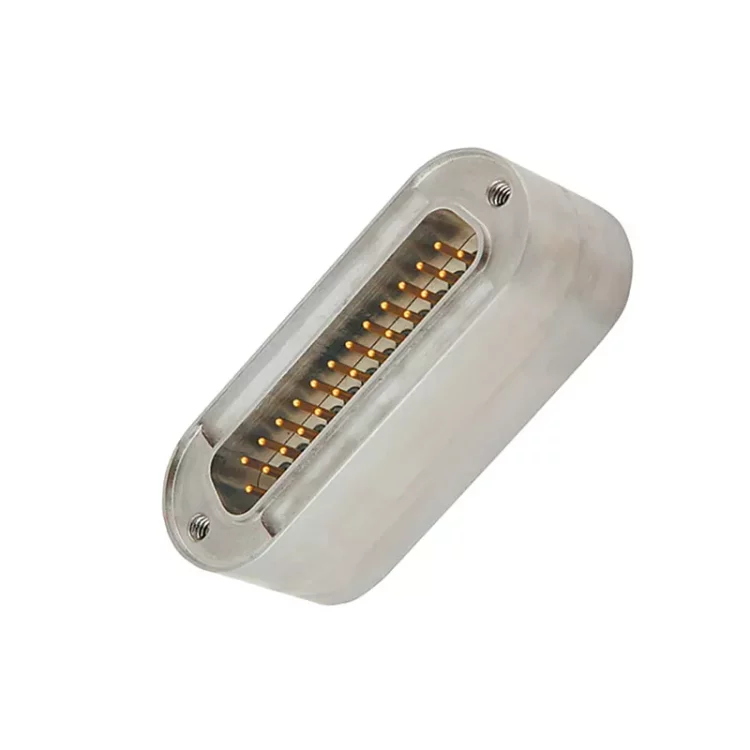 Konektor feedthrough multipin tegangan tinggi untuk aplikasi daya