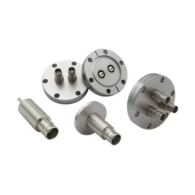 SHV-20 Coaxial Feedthrough dengan 1 Pin dan CF Flange