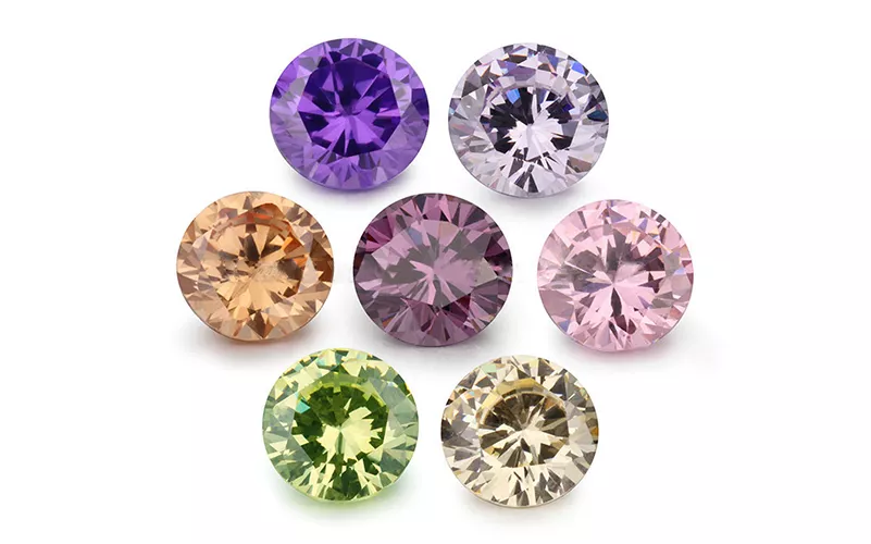 Cubic Zirconia in different colors