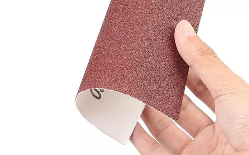 Aluminum oxide sandpaper