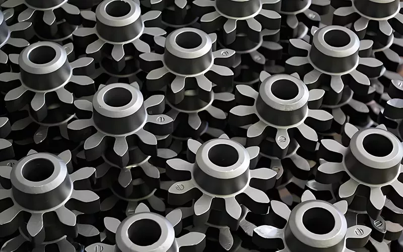 High-performance boron carbide ceramic with excellent hardness and chemical resistance.
