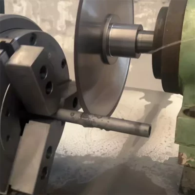 Cutting silicon carbide ceramic tubes