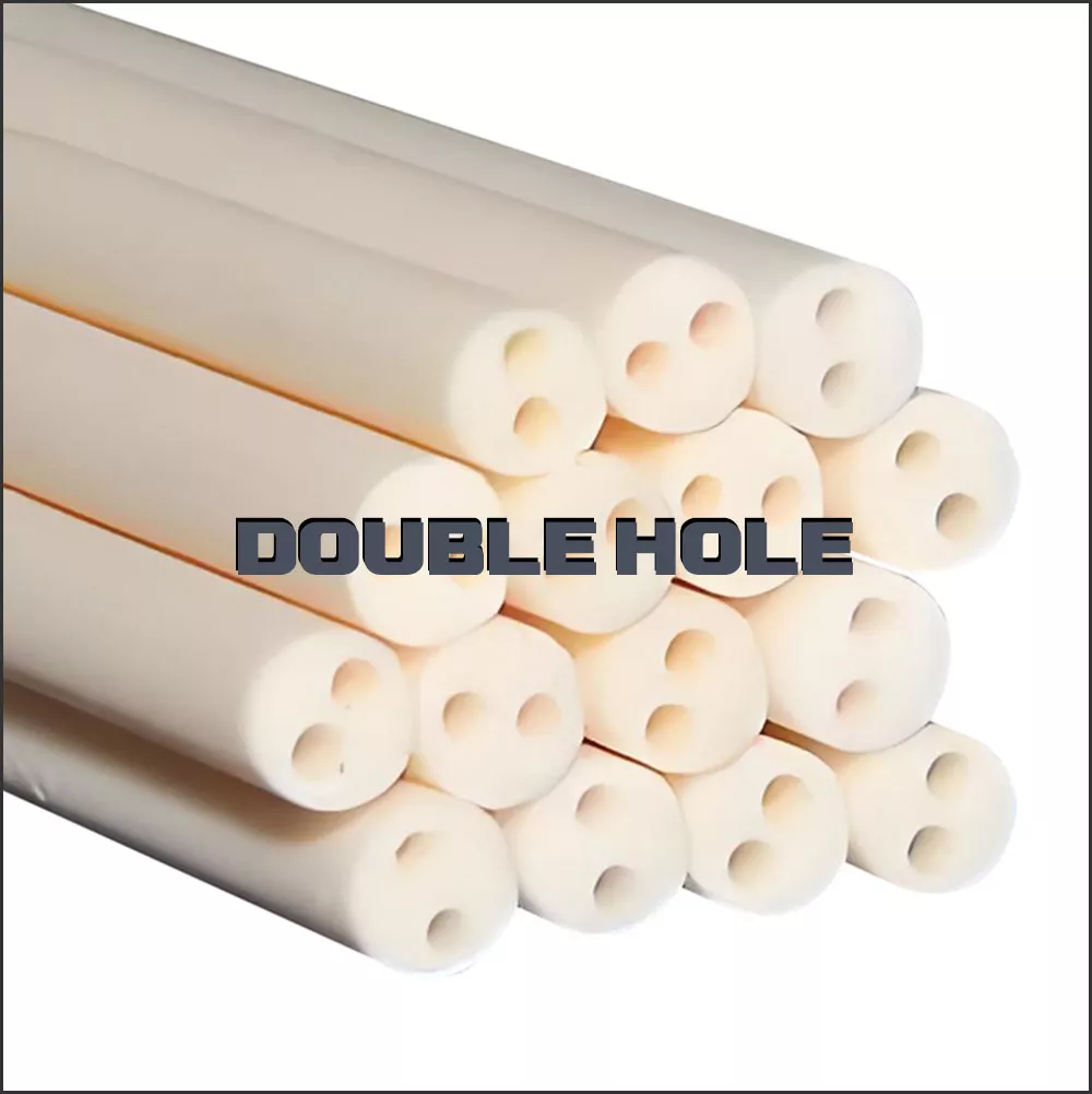 Alumina two hole tube