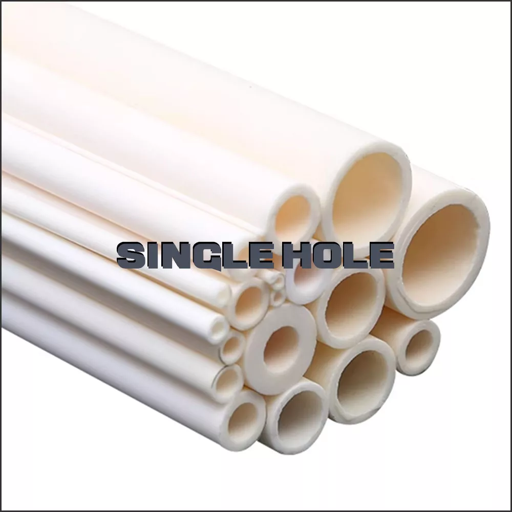 Alumina ceramic tube with both ends open
