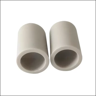 Aluminum nitride ceramic thick wall tube with high thermal conductivity