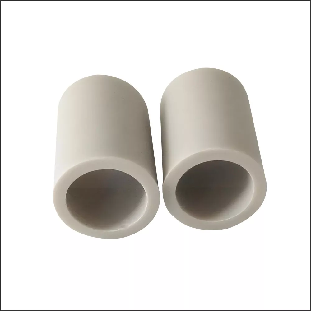 Aluminum nitride ceramic thick wall tube with high thermal conductivity
