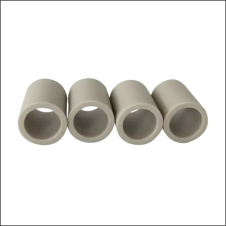 High-purity aluminum nitride ceramic tube with smooth surface and precise dimensions