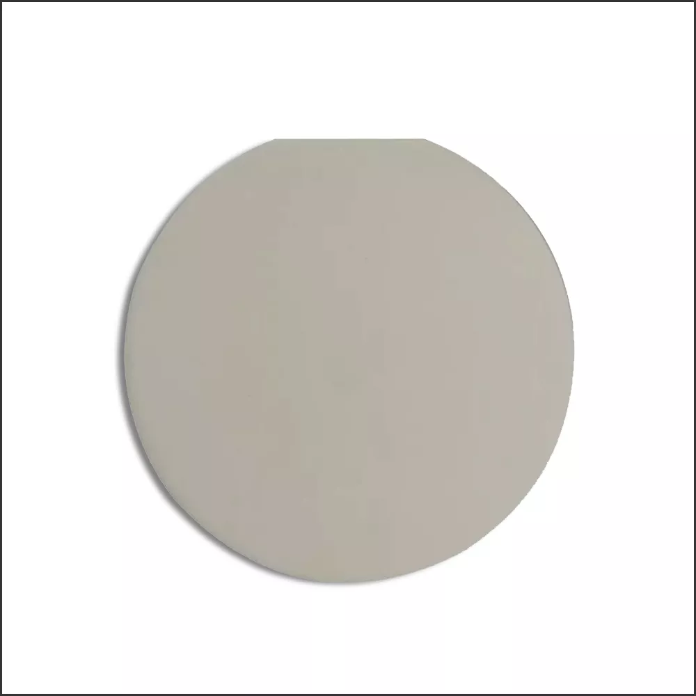 Round aluminum nitride substrate disc for electronic devices