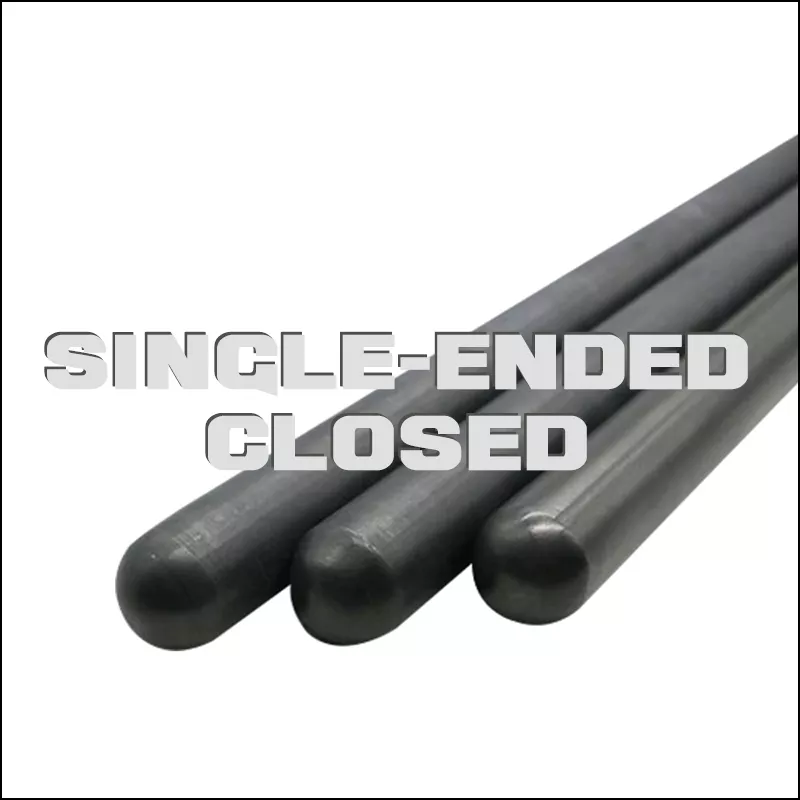 Durable silicon nitride ceramic protection tube with closed end for harsh environments