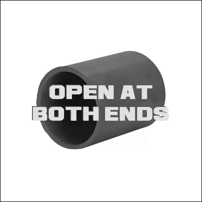 Silicon nitride tube with open ends