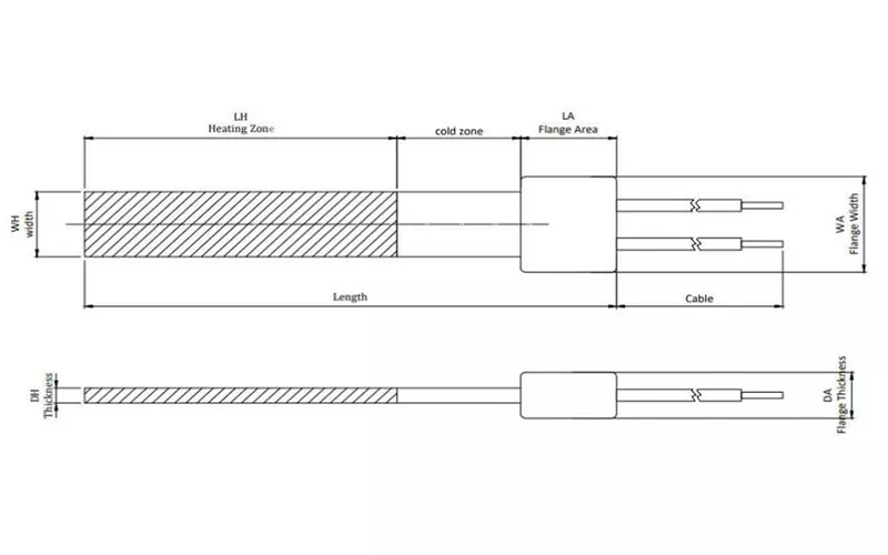 300W silicon nitride igniter drawing