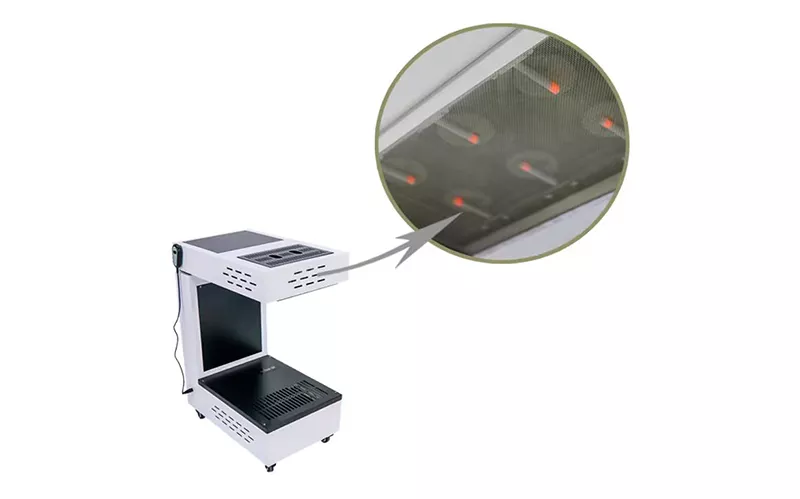 Effective use of ceramic heating elements for moxibustion heating
