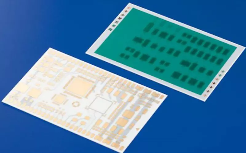 Fig 6., Close-up view of ceramic  substrates for PCB manufacturing