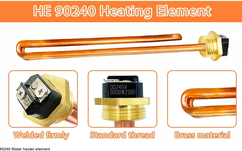 Diagram 4: HE 90240 heating element diagram 