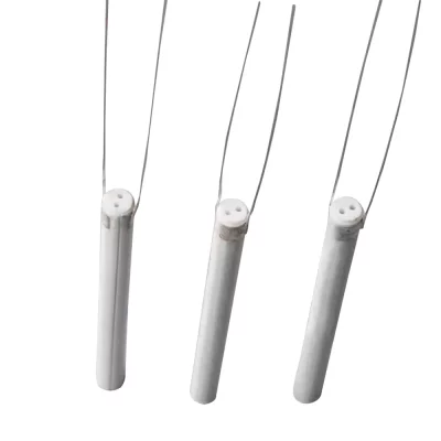 80W ceramic heating rod with an inner hole for high-power soldering stations.