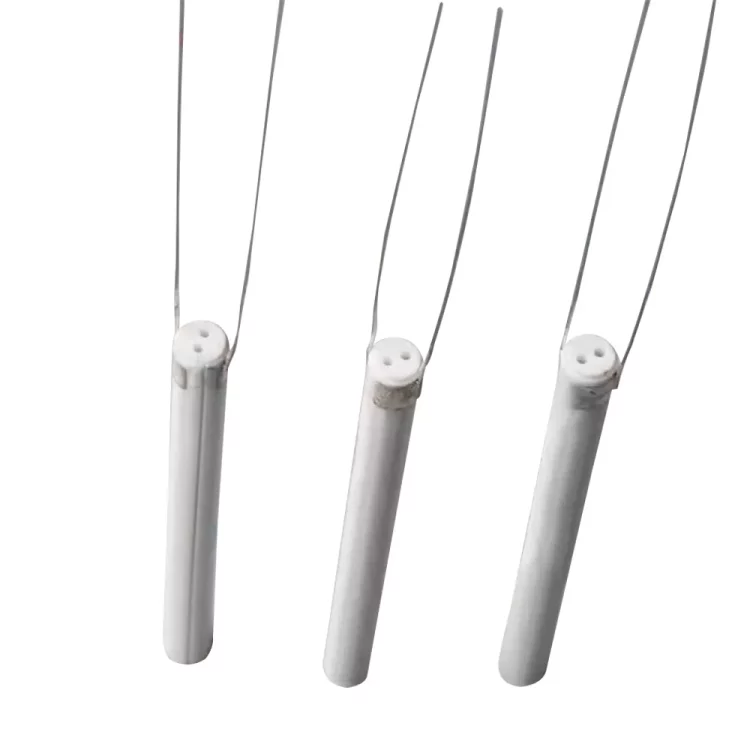 80W ceramic heating rod with an inner hole for high-power soldering stations.