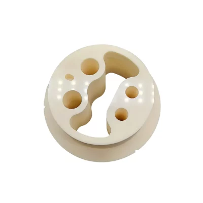 High temperature alumina ceramic terminal block used as an electrical insulator in industrial environments
