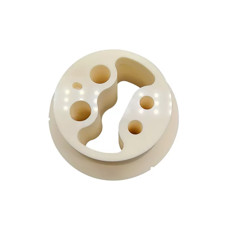 High temperature alumina ceramic terminal block used as an electrical insulator in industrial environments