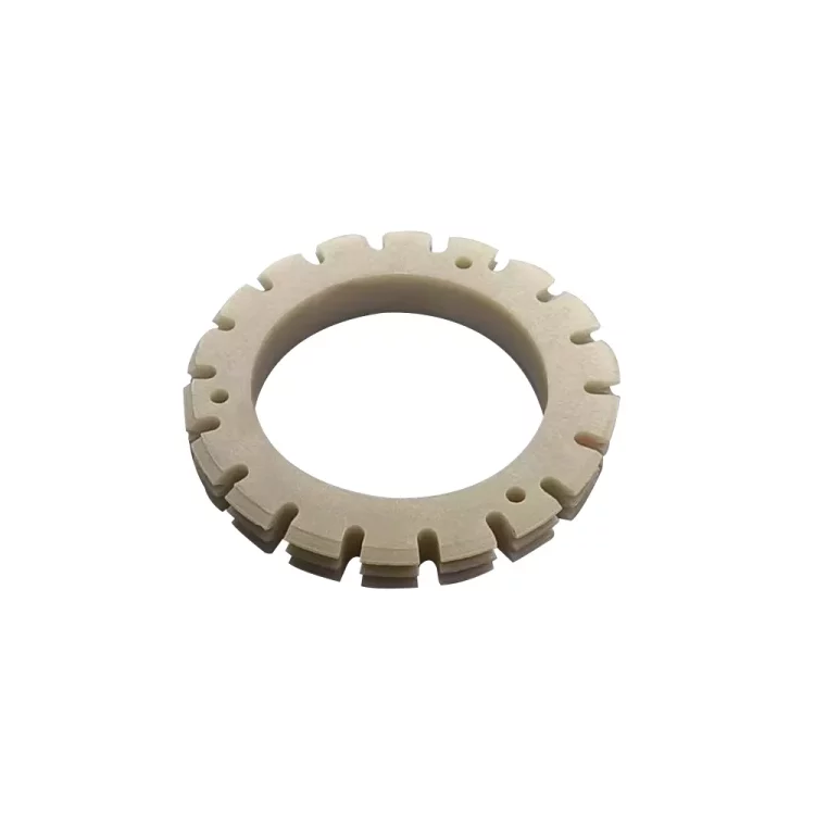 Aluminum nitride ceramic ring used in electronic components requiring high thermal performance