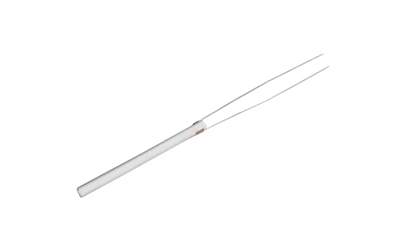 Compact ceramic heating element designed for 10W–40W soldering applications.