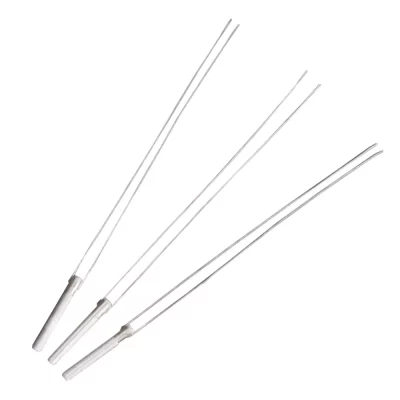 Compact 100W ceramic heating element with inner double-hole structure.