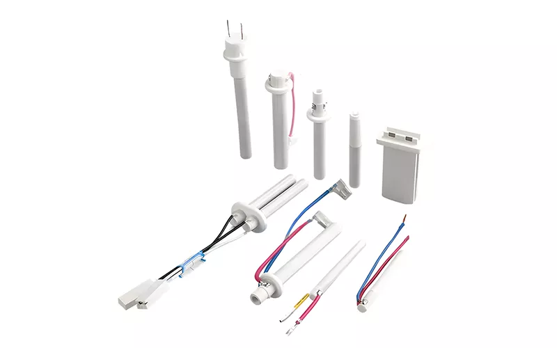 Replacement ceramic heating element for electronic soldering stations.