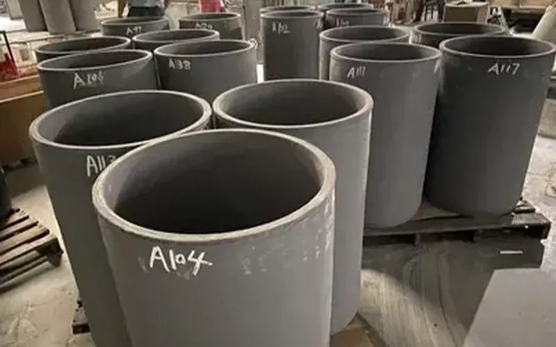 Silicon carbide crucible for high temperature metal melting