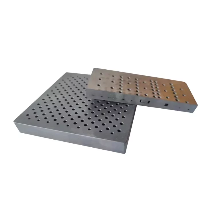 Silicon carbide heat exchanger block for high temperature and corrosive environments